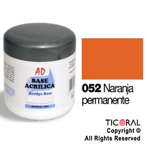 BASE ACRILICA AD 062 NARANJA PERMANENTE 200ML X 3 UNIDADES